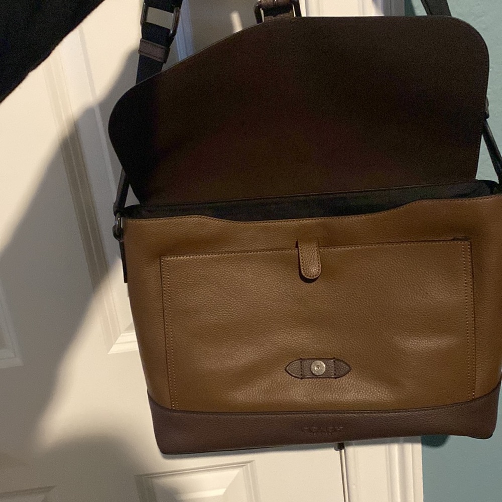 NWOT Authentic Coach Mens Messenger bag - Picture 4 of 16